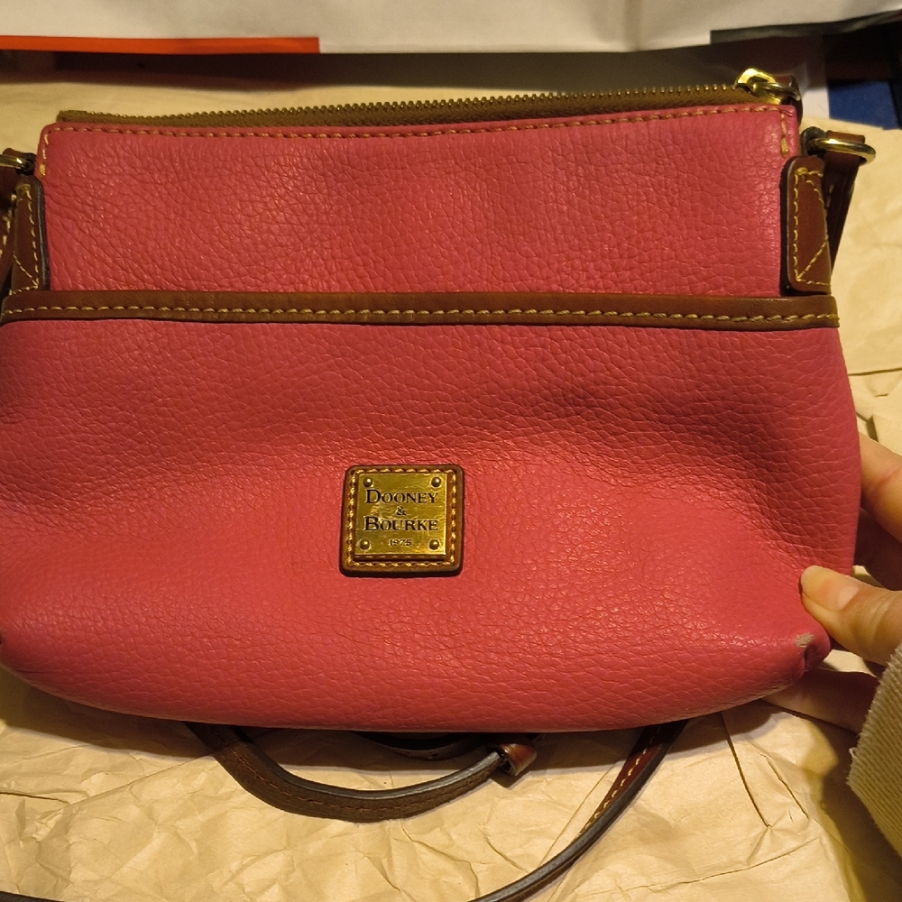 Pebbled Leather Dooney And Bourke Crossbody Bag